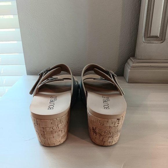 Corkys TWINKIE Gold Metallic Wedge Sandal - Picture 5 of 7